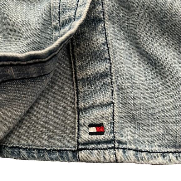 Tommy Hilfiger Women's Long Sleeve Blue Denim Casual Button Down Shirt Size SP - Picture 5 of 10